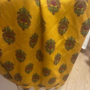 Kids Yellow Floral Patterned Fabric